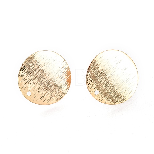 Brass Stud Earring Findings KK-M211-07G-1