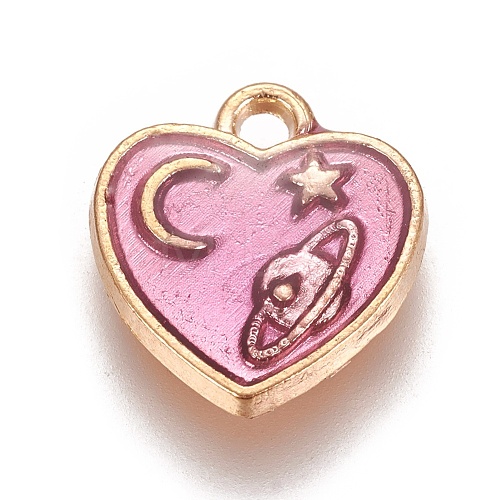 Zinc Alloy Charms X-ENAM-I023-02KCG-03-1