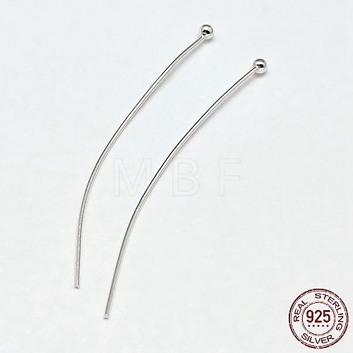 925 Sterling Silver Ball Head Pins STER-F018-03K-1