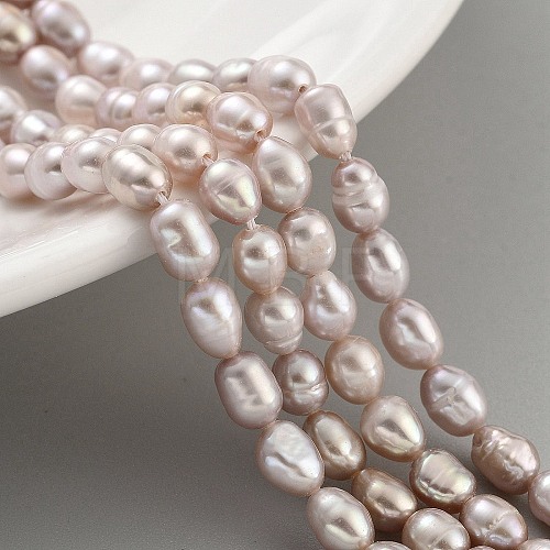 Natural Cultured Freshwater Pearl Beads Strands PEAR-P062-05B-1