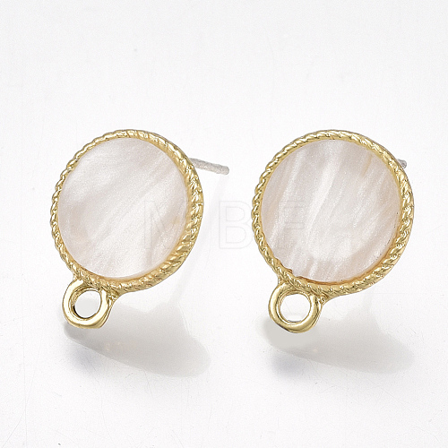 Alloy Stud Earring Findings PALLOY-S177-43F-1