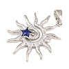 Brass & Enamel & Rhinestone Pendants KK-H541-01P-02-2