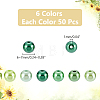 300Pcs 6 Colors Baking Paint Pearlized Glass Pearl Round Beads HY-WR0001-02D-2
