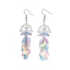 316 Surgical Stainless Steel Jellyfish Dangle Earrings EJEW-TA00767-3