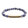 6MM Natural Blue Spot Jasper Beaded Bracelets PY2315-11-1