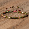 Natural Unakite Beaded Braided Bracelets QH4784-21-1