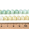 Anti-Tarnish Electroplate Glass Beads Strands GLAA-N056-8mm-06-4
