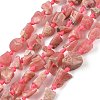 Raw Rough Natural Rhodonite Beads Strands G-D101-A02-2
