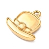 304 Stainless Steel Pendant Cabochon Settings for Enamel STAS-Z204-02G-2