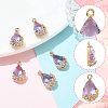 Transparent Glass Pendants GLAA-FZ0001-02I-3