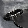 1Pc Braided Leather Cord Bracelets for Men BJEW-DJ0001-13-1