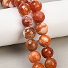 Natural Fire Crackle Agate Beads Strands G-G163-A01-04-1