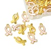 60Pcs 2 Style October Breast Cancer Pink Awareness Ribbon Alloy Pendants Sets TIBEP-FS0001-95-3