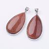 Synthetic Goldstone Big Pendants G-I184-01-1