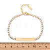 304 Stainless Steel Rhinestone Cup Chain Bracelets BJEW-G753-02G-03-5