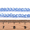 Transparent Electroplate Glass Beads Strands EGLA-A039-T2mm-A07-4