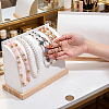 2Pcs PU Leather Necklace Organizer Display Stands NDIS-HY0001-02-3
