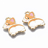 Alloy Enamel Pendants X-ENAM-S127-013-RS-3