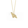 Cute Cartoon Animal Stainless Steel Pendant Necklaces QV5065-7-1