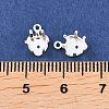 Heart Brass Sew on Prong Settings KK-C163-14B-S-3