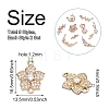 Sparkeads 18Pcs 9 Style Brass Micro Pave Clear Cubic Zirconia Links Connectors KK-SK0001-01-3