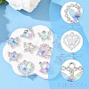 10Pcs 10 Styles Alloy with Rhinestone Pendants FIND-YW0009-49-3