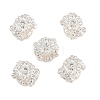 Brass Micro Pave Clear Cubic Zirconia Beads KK-Z162-18S-1
