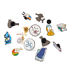 Yilisi 16Pcs 16 Style Chemistry Science Alloy Enamel Brooches Set JEWB-YS0001-01-2