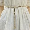 Alloy PU Leather Braided Waist Chains for Woman WGB955C-01-1