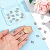 60Pcs 2 Colors Alloy Crystal Rhinestone Connector Charms FIND-PH0038-11B-3