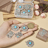 16Pcs 8 Styles Synthetic Turquoise Pendants FIND-TA0002-16-5