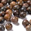 100Pcs 8mm Natural Polychrome Jasper/Picasso Stone/Picasso Jasper Beads DIY-LS0002-29-4