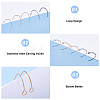 50Pcs 5 Colors 316 Surgical Stainless Steel Earring Hooks STAS-DC0011-04-4