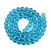 Transparent Glass Bead Strands GLAA-R095-8mm-23-2