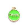 Alloy Enamel Pendants X-ENAM-S124-01B-06H-3