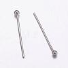 Tarnish Resistant 304 Stainless Steel Ball Head Pins STAS-K146-045-21x0.7mm-1