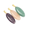 Natural Mixed Gemstone Pendants PALLOY-JF05333-2
