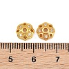 Brass Micro Clear Cubic Zirconia Bead Caps KK-CBA6A75-56G-3