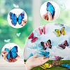PVC Butterfly Display Ornaments AJEW-WH0248-330-3