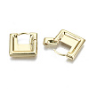 Brass Huggie Hoop Earrings X-EJEW-N011-42G-NF-3
