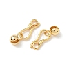 Brass Hook and S-Hook Clasps KK-Z136-41A-G-2