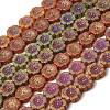 Painted Glass Beads Strands GLAA-Z021-15-1