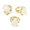 Brass Cuff Open Rings RJEW-D347-04G-16-4