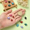 14 Sets 7 Colors Star Alloy Magnetic Clasps PALLOY-CJ0002-29-5
