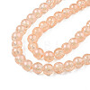 Translucent Crackle Glass Beads Strands CCG-T003-01K-3