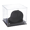 Transparent Acrylic Minifigure Display Cases with Black Base ODIS-WH0108-107-1