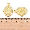 Religion Brass Locket Pendants KK-D232-19G-01-3