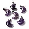 Natural Amethyst Pendants G-H035-01P-07-1