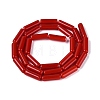 Opaque Solid Color Glass Beads Strands X-GLAA-N070-01A-C01-2