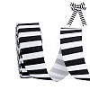 Polyester Stripe Pattern Ribbon OCOR-WH0078-526A-02-1
